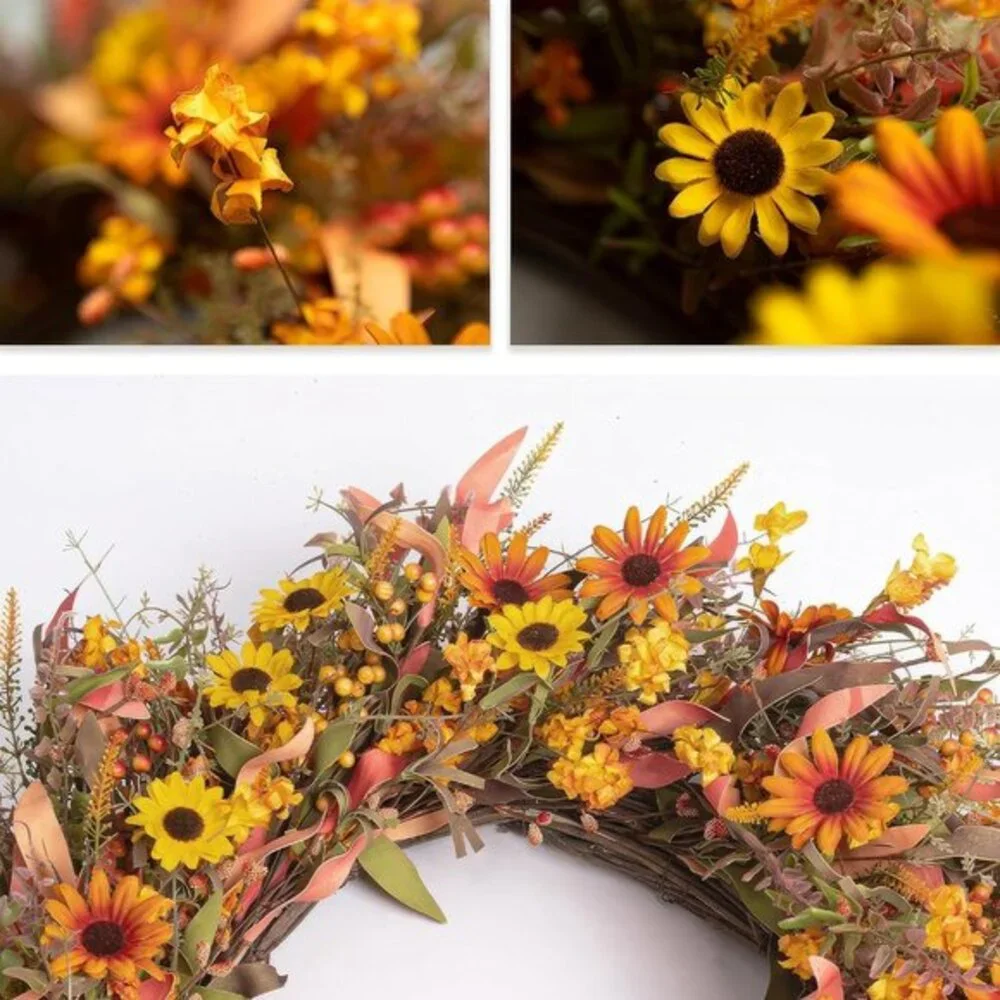 Large Fall Front‎ Door Wreath,28